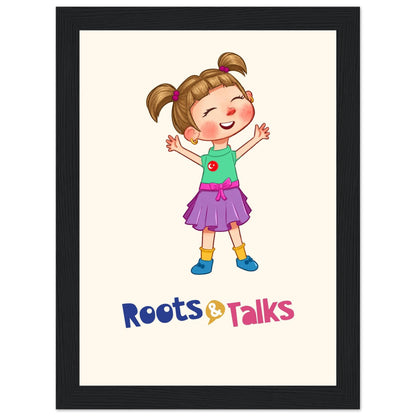 Ela Character Framed Portrait Poster, Roots & Talks - framed poster photo 1