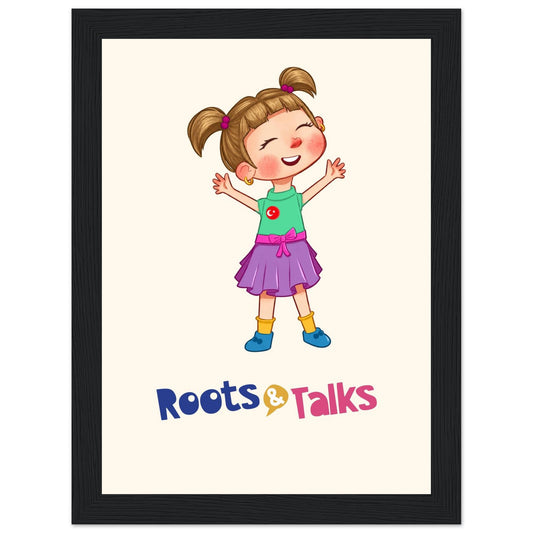 Ela Character Framed Portrait Poster, Roots & Talks - framed poster photo 1