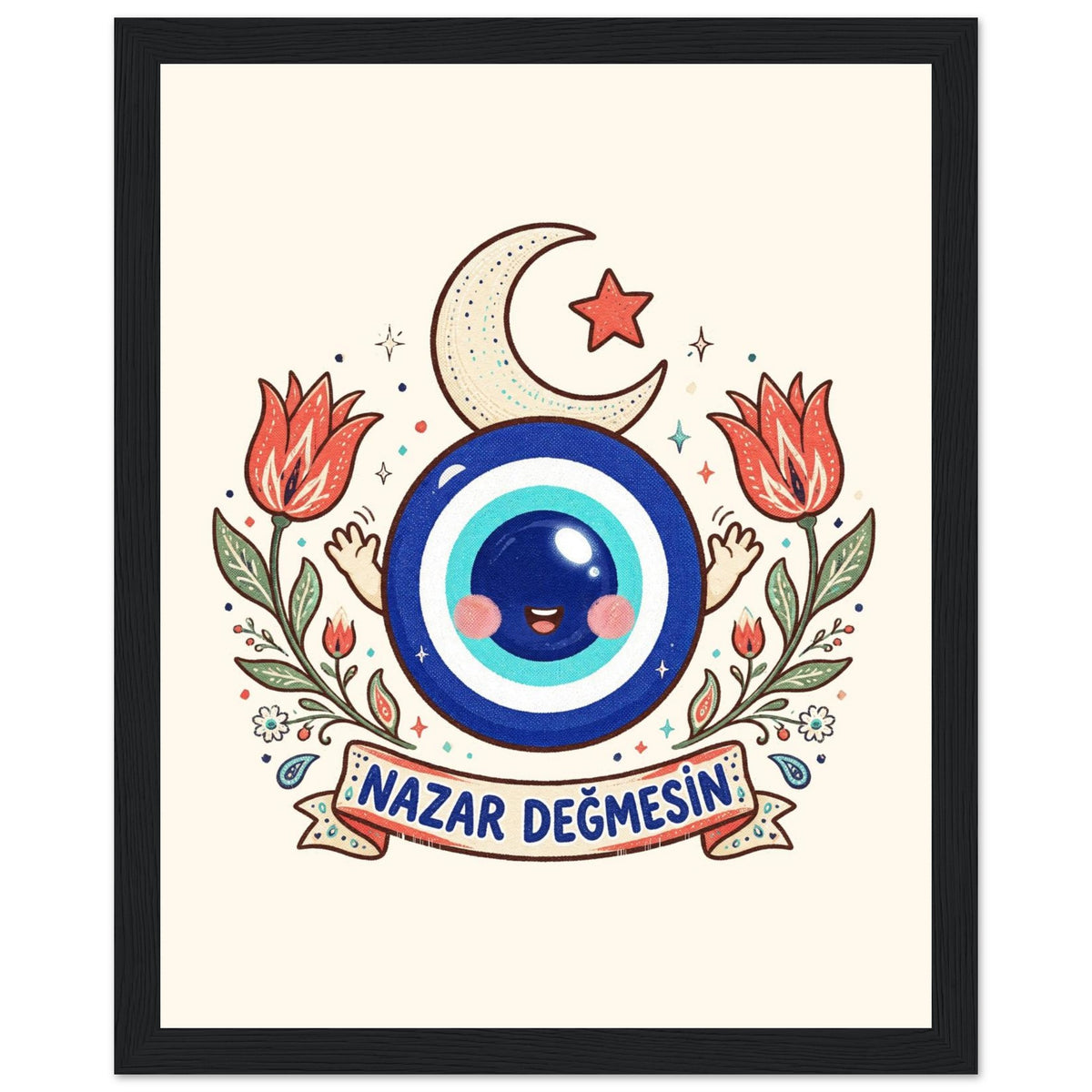 Nazar Değmesin Framed Portrait Poster, Roots & Talks - framed poster photo 6