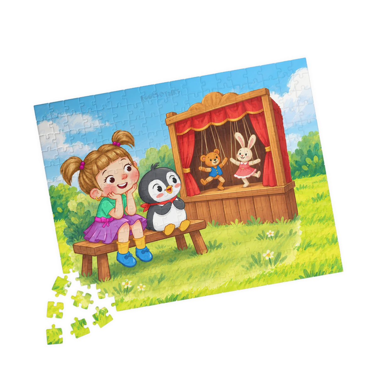 Puppet Show with Pingucan Jigsaw Puzzle, Roots & Talks - product photo 4