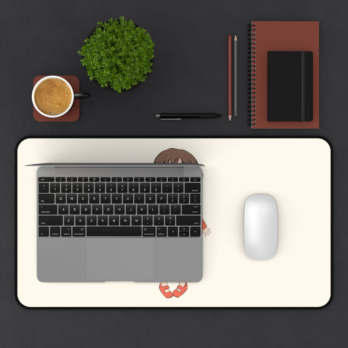 Eylül Character Neoprene Desk Mat, 12 × 22 in, Roots & Talks - product photo 3
