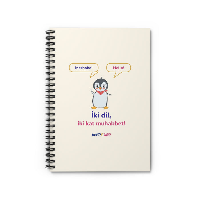İki Dil, İki Kat Muhabbet spiral notebook