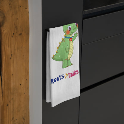 Dino Dinosaur Cotton Tea Towel, Roots & Talks - product photo 4