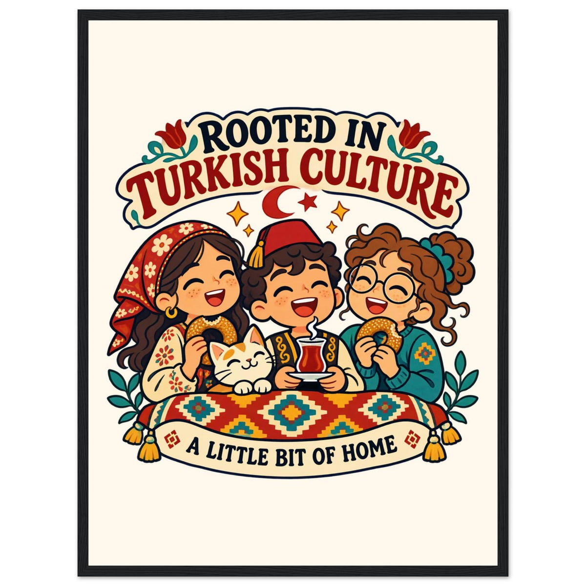 Rooted in Turkish Culture Framed Portrait Poster, Roots & Talks - framed poster photo 5