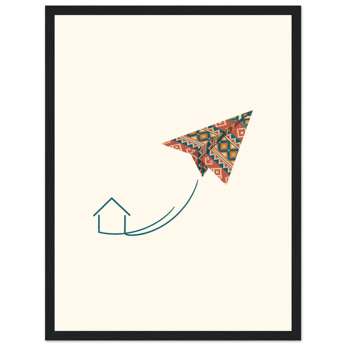 Kilim Flight Framed Portrait Poster, Roots & Talks - framed poster photo 2