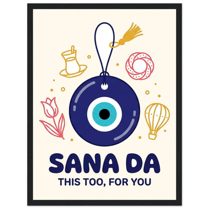 Sana Da Framed Portrait Poster, Roots & Talks - framed poster photo 2