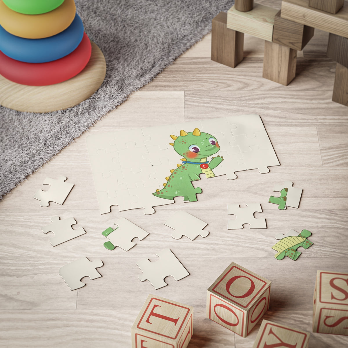 Dino Dinosaur Kids' Puzzle, 30 Pieces, Roots & Talks - product photo 2