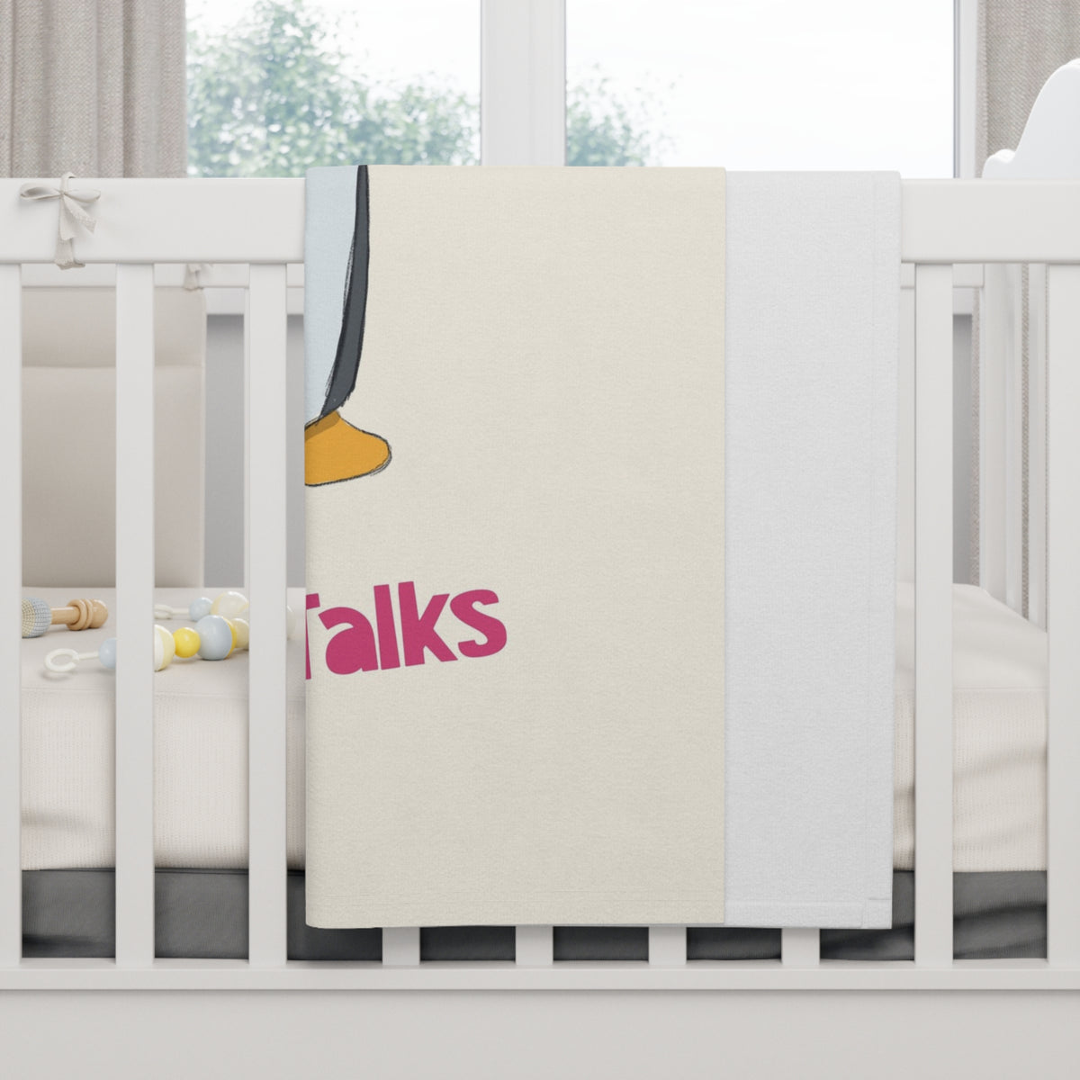 Pingucan Penguin Soft Fleece Baby Blanket, Roots & Talks - product photo 4