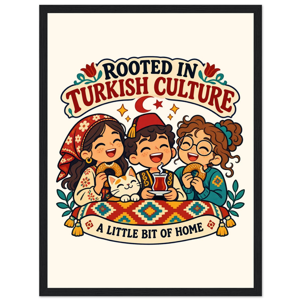 Rooted in Turkish Culture Framed Portrait Poster, Roots & Talks - framed poster photo 2