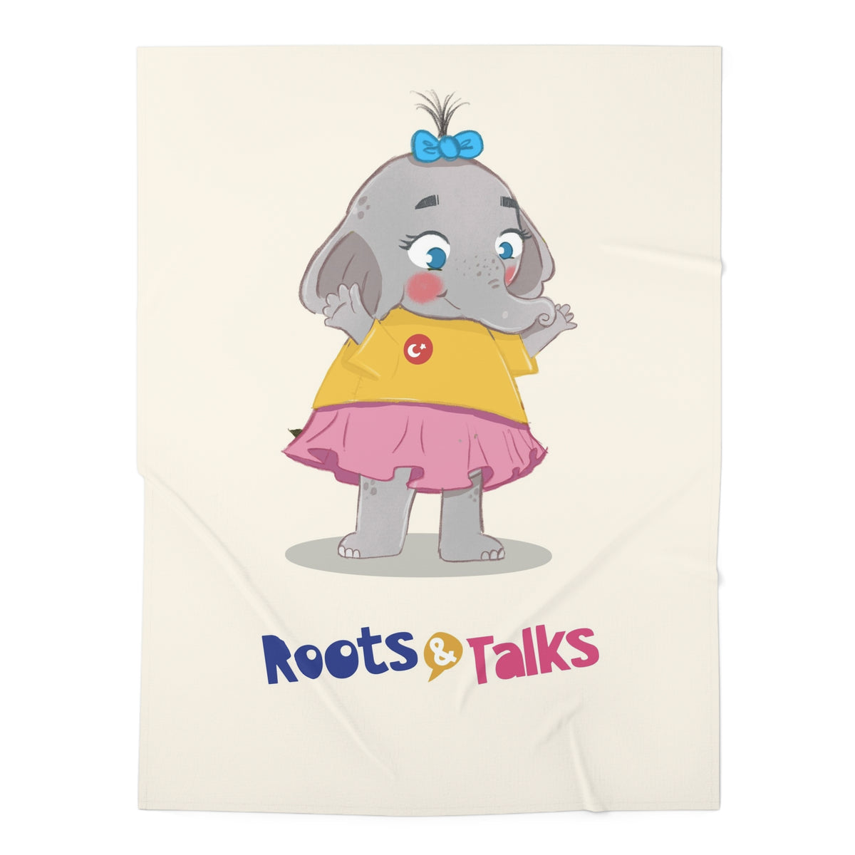 Filiz Elephant Baby Swaddle Blanket, Roots & Talks - product photo 1