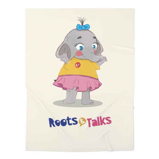 Filiz Elephant Baby Swaddle Blanket, Roots & Talks - product photo 1
