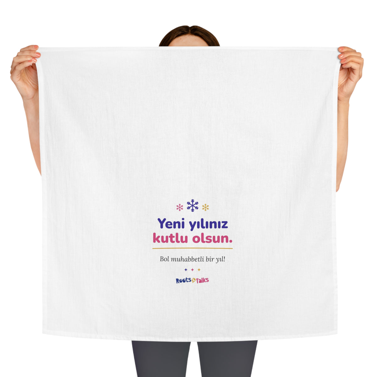 Yeni Yılınız Kutlu Olsun Cotton Tea Towel, Roots & Talks - product photo 3