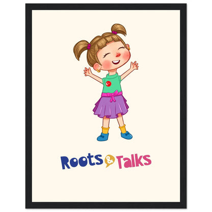 Ela Character Framed Portrait Poster, Roots & Talks - framed poster photo 3