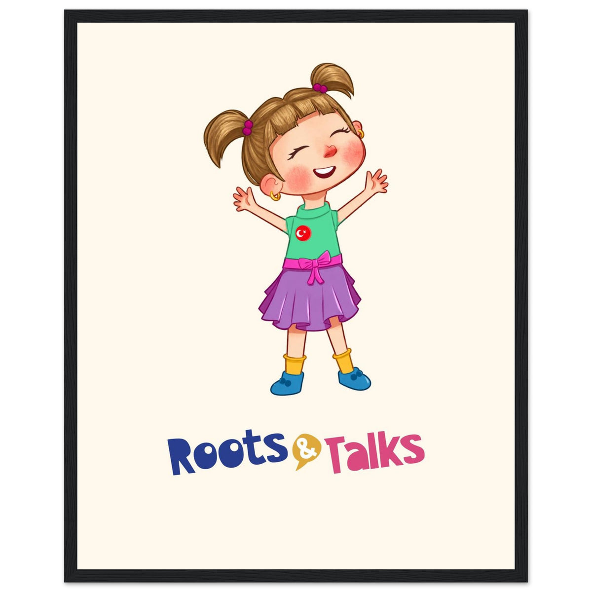 Ela Character Framed Portrait Poster, Roots & Talks - framed poster photo 4