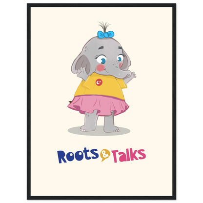 Filiz Elephant Framed Portrait Poster, Roots & Talks - framed poster photo 5