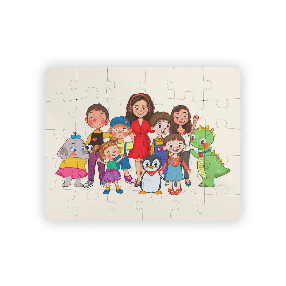 All the Characters Together Kids' Puzzle, 30 Pieces, Roots & Talks - product photo 1