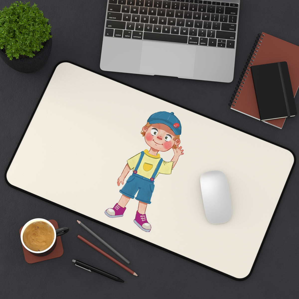 Giray Character Neoprene Desk Mat, 12 × 22 in, Roots & Talks - product photo 4