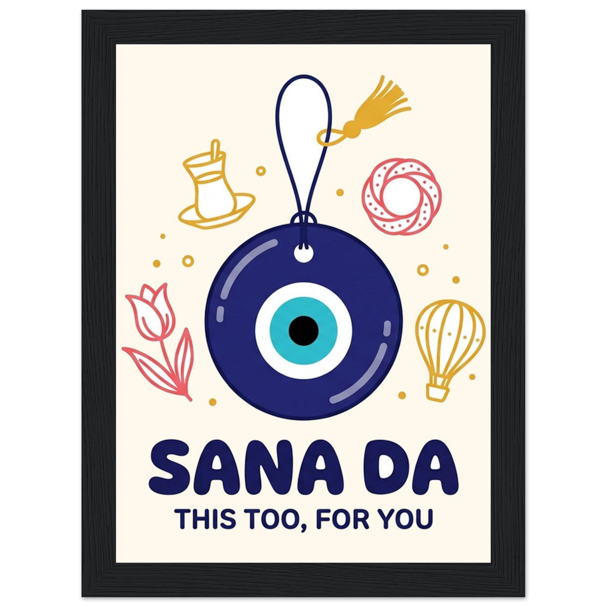 Sana Da Framed Portrait Poster, Roots & Talks - framed poster photo 1