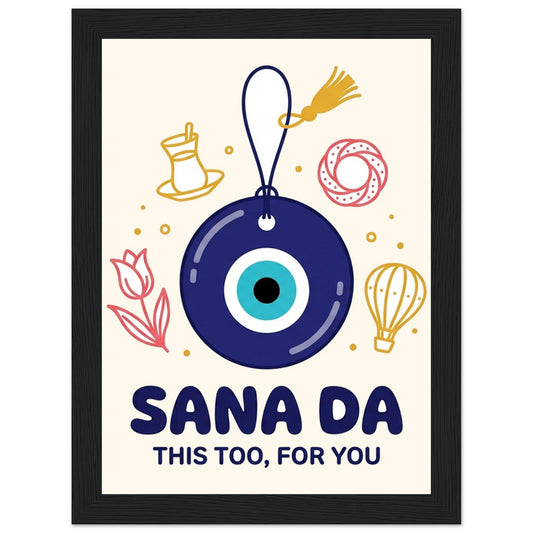 Sana Da Framed Portrait Poster, Roots & Talks - framed poster photo 1