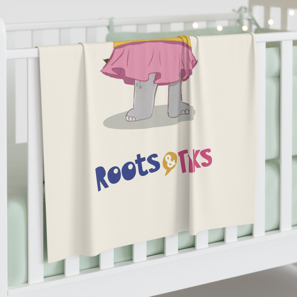 Filiz Elephant Baby Swaddle Blanket, Roots & Talks - product photo 3