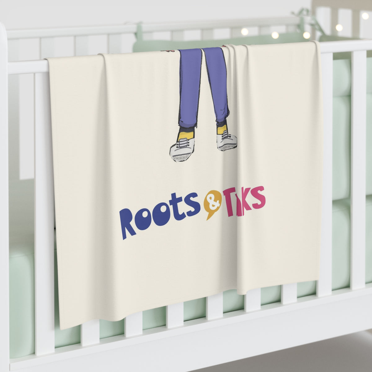 Ahmet Character Baby Swaddle Blanket, Roots & Talks - product photo 3