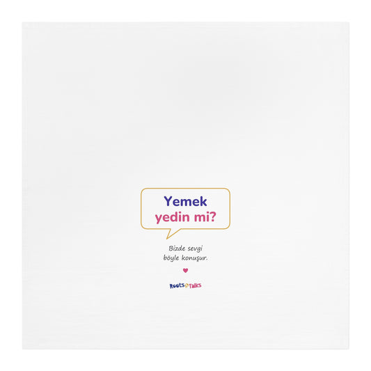 Yemek Yedin Mi? Cotton Tea Towel, Roots & Talks - product photo 1