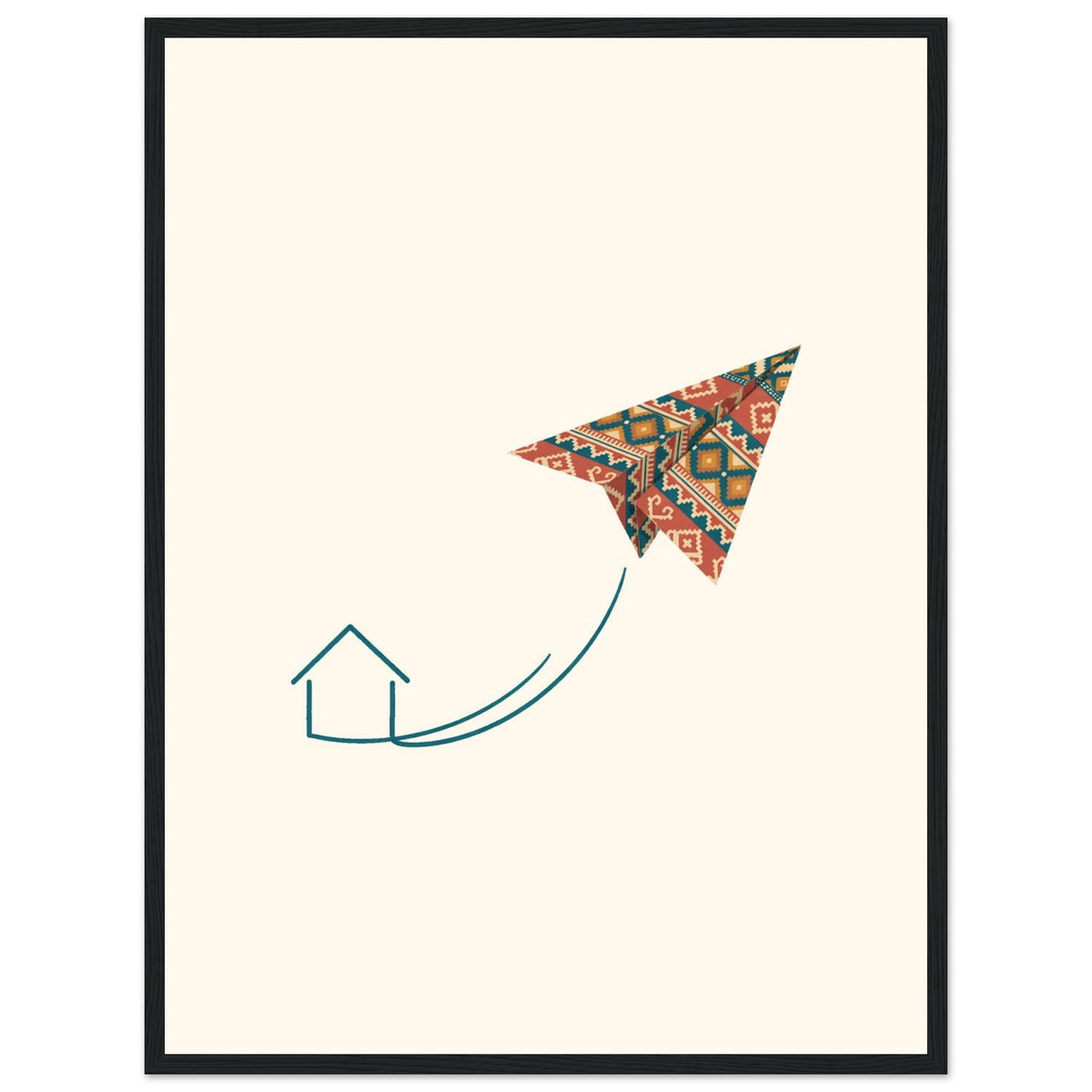 Kilim Flight Framed Portrait Poster, Roots & Talks - framed poster photo 5