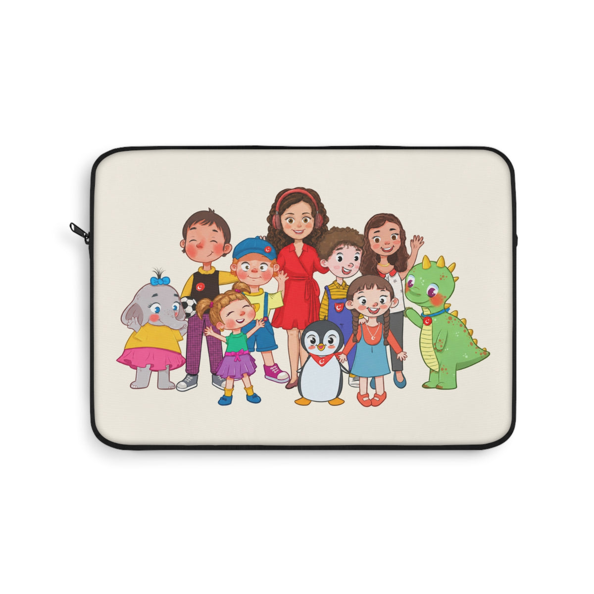 All the Characters Together Laptop Sleeve, 13 in, Roots & Talks - product photo 1