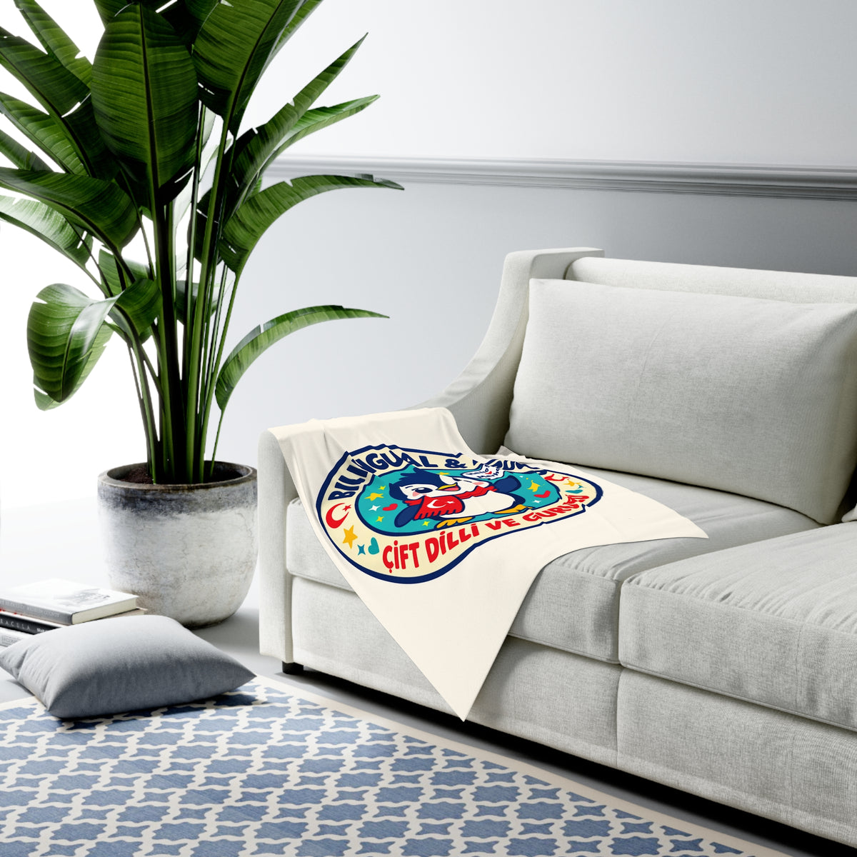 Bilingual & Proud Baby Swaddle Blanket, Roots & Talks - product photo 4