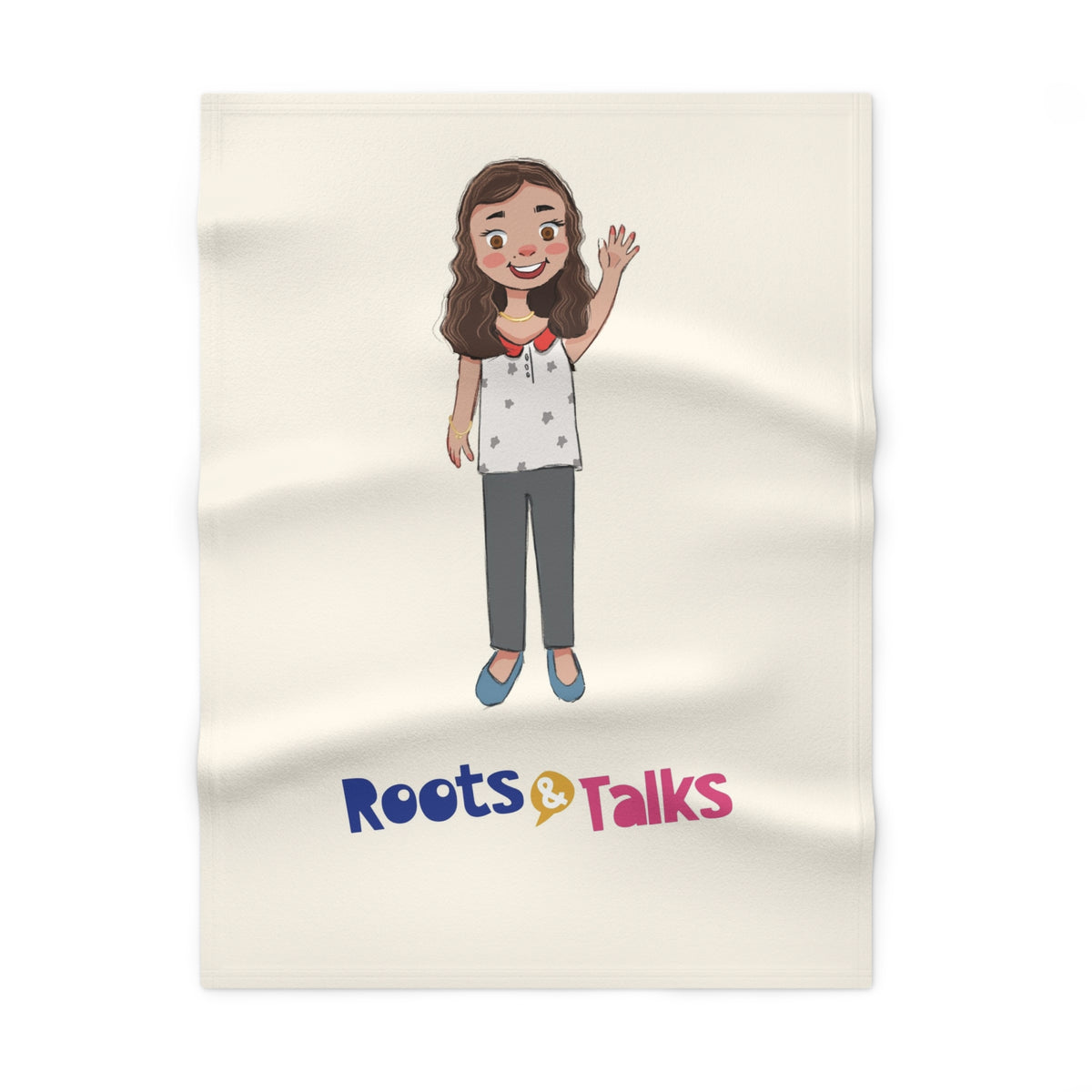 Defne Character Soft Fleece Baby Blanket, Roots & Talks - product photo 1