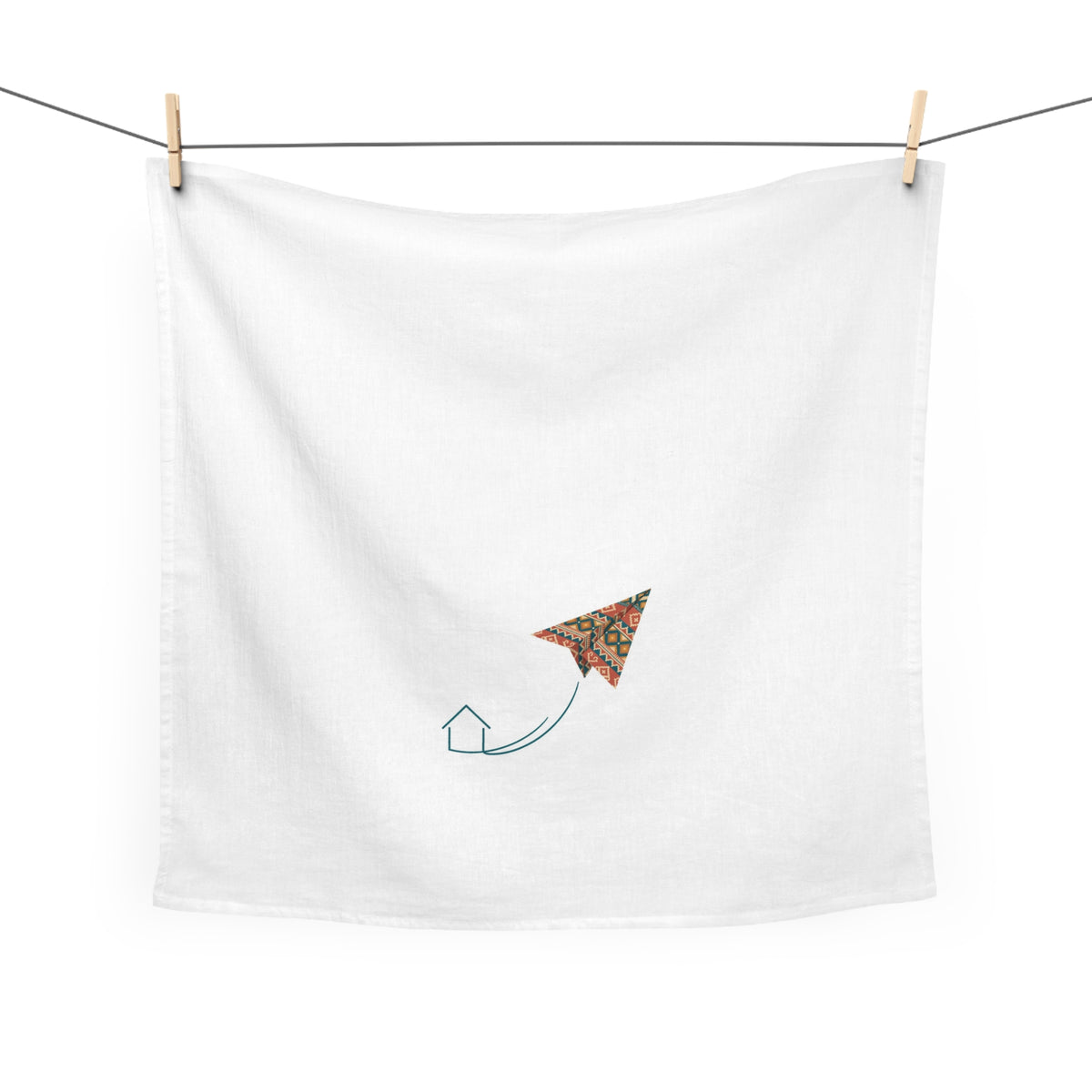 Kilim Flight Cotton Tea Towel, Roots & Talks - product photo 2