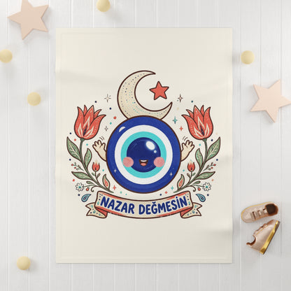 Nazar Değmesin Soft Fleece Baby Blanket, Roots & Talks - product photo 3