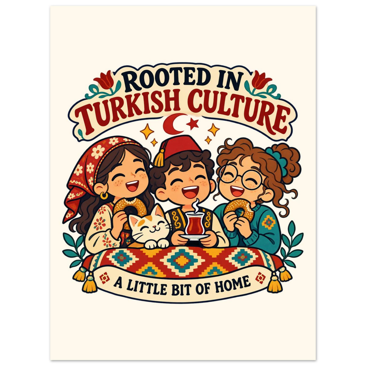 Rooted in Turkish Culture Portrait Poster, Roots & Talks - poster photo 4