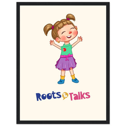 Ela Character Framed Portrait Poster, Roots & Talks - framed poster photo 2
