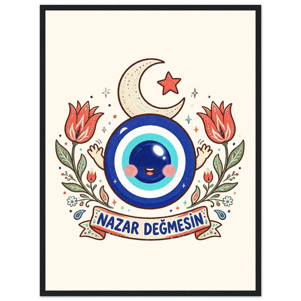 Nazar Değmesin Framed Portrait Poster, Roots & Talks - framed poster photo 5