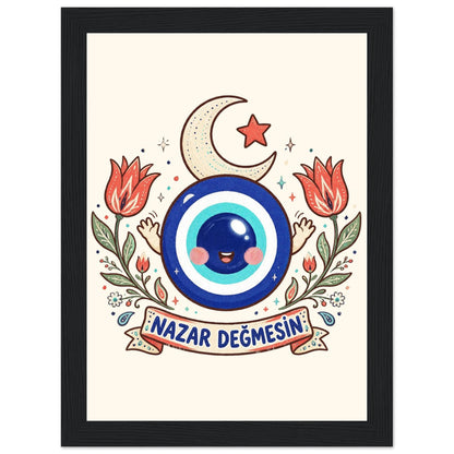 Nazar Değmesin Framed Portrait Poster, Roots & Talks - framed poster photo 1