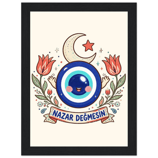 Nazar Değmesin Framed Portrait Poster, Roots & Talks - framed poster photo 1