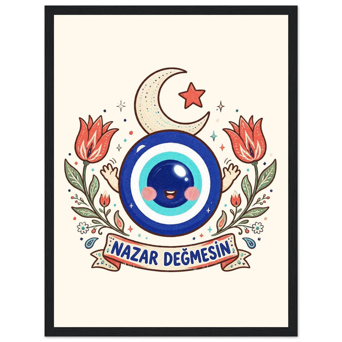 Nazar Değmesin Framed Portrait Poster, Roots & Talks - framed poster photo 2