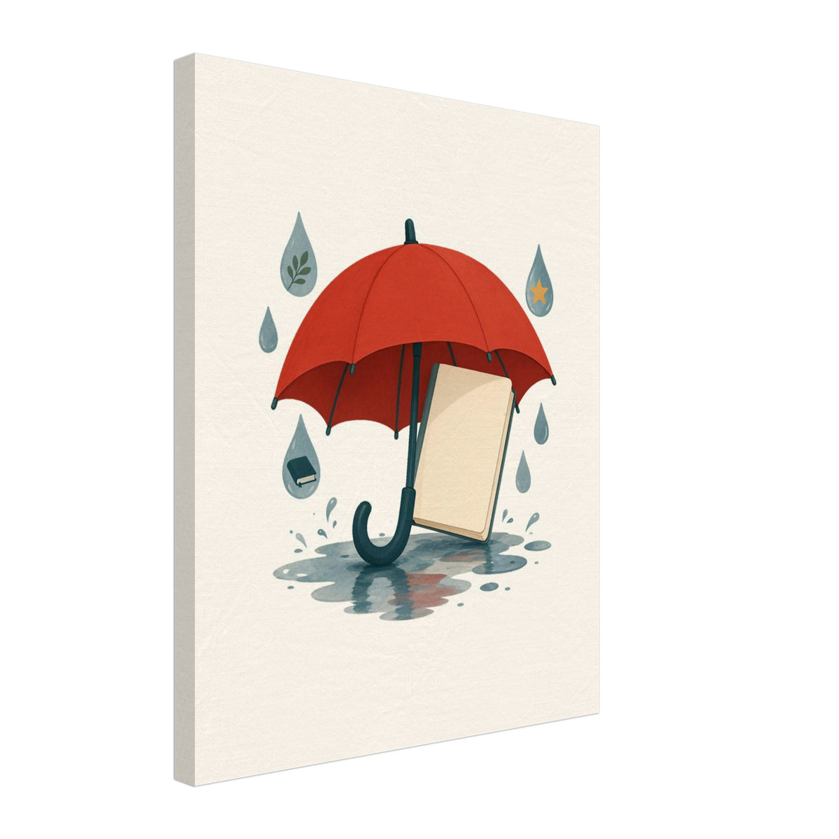 Word Umbrella Canvas Print, Roots & Talks - canvas photo 4