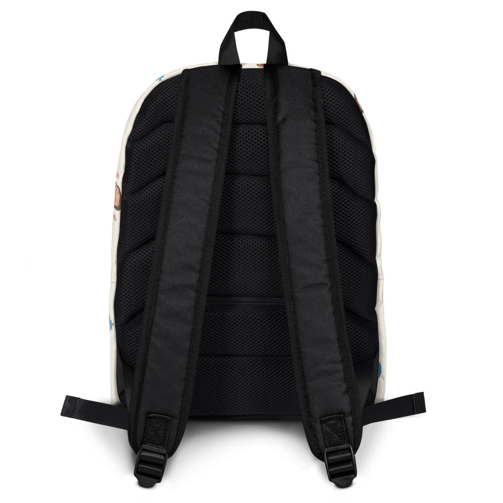 Roots & Talks Characters All-Over Print Backpack - Back