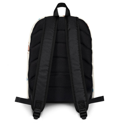 Roots & Talks Characters All-Over Print Backpack - Back