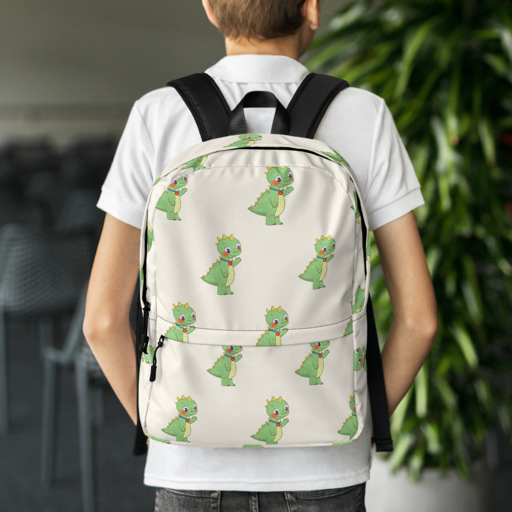 Dino Dinosaur All-Over Print Backpack, Roots & Talks - lifestyle photo 2