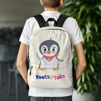 Pingucan Penguin Backpack, Large Print, Roots & Talks - lifestyle photo 1