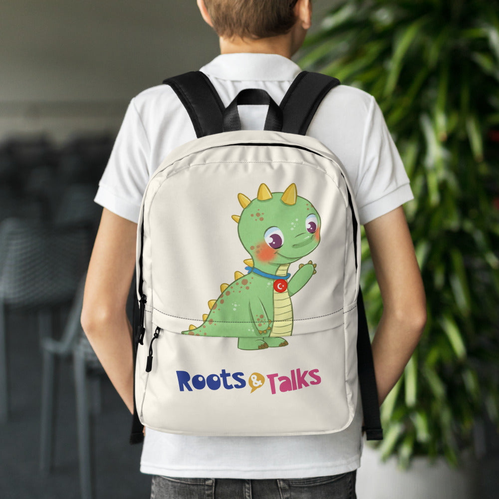 Dino Dinosaur Backpack, Large Print, Roots & Talks - lifestyle photo 1