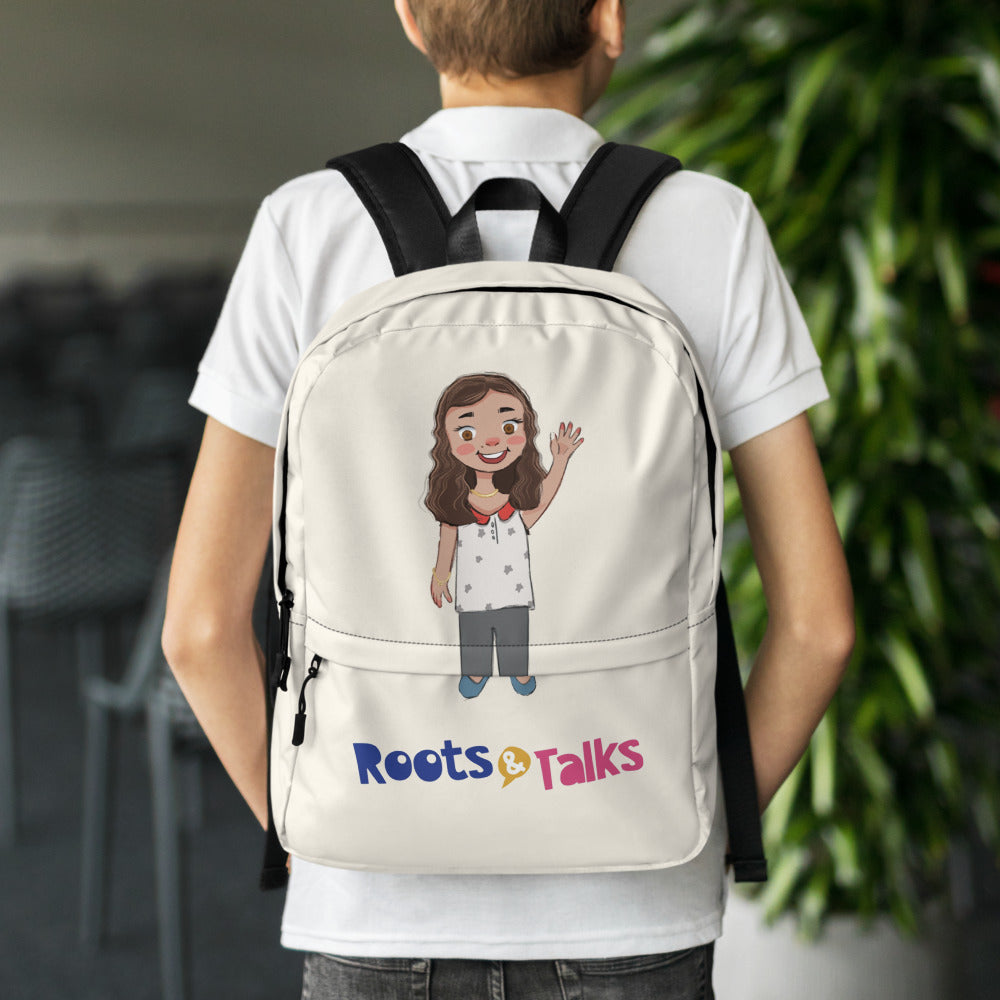 Defne Character Backpack, Large Print, Roots & Talks - lifestyle photo 1