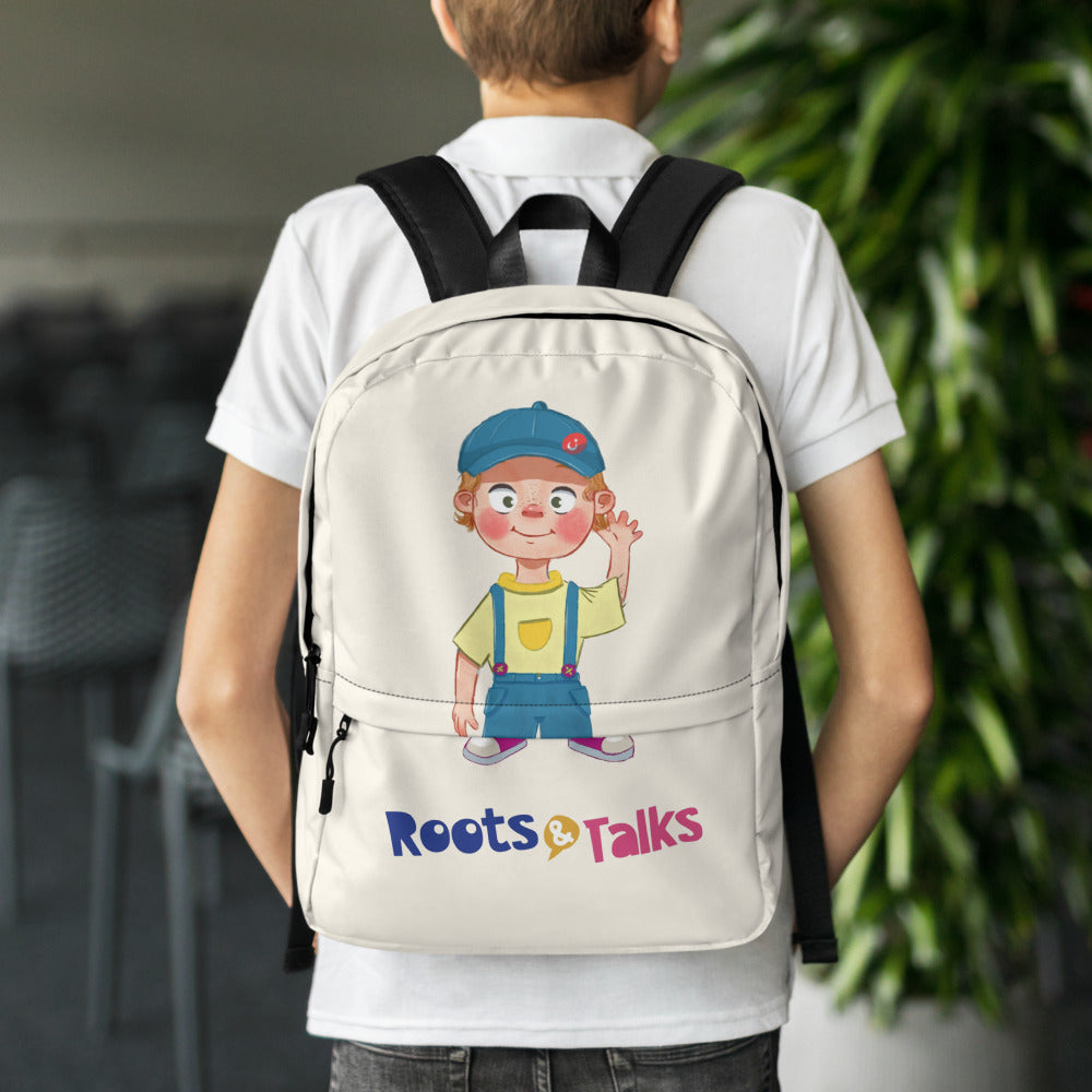 Giray Character Backpack, Large Print, Roots & Talks - lifestyle photo 1