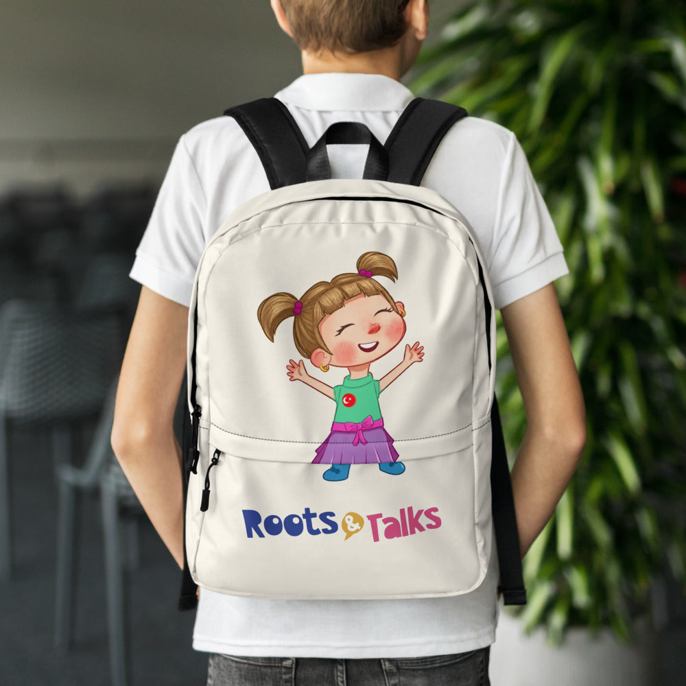 Ela Character Backpack, Large Print, Roots & Talks - lifestyle photo 1