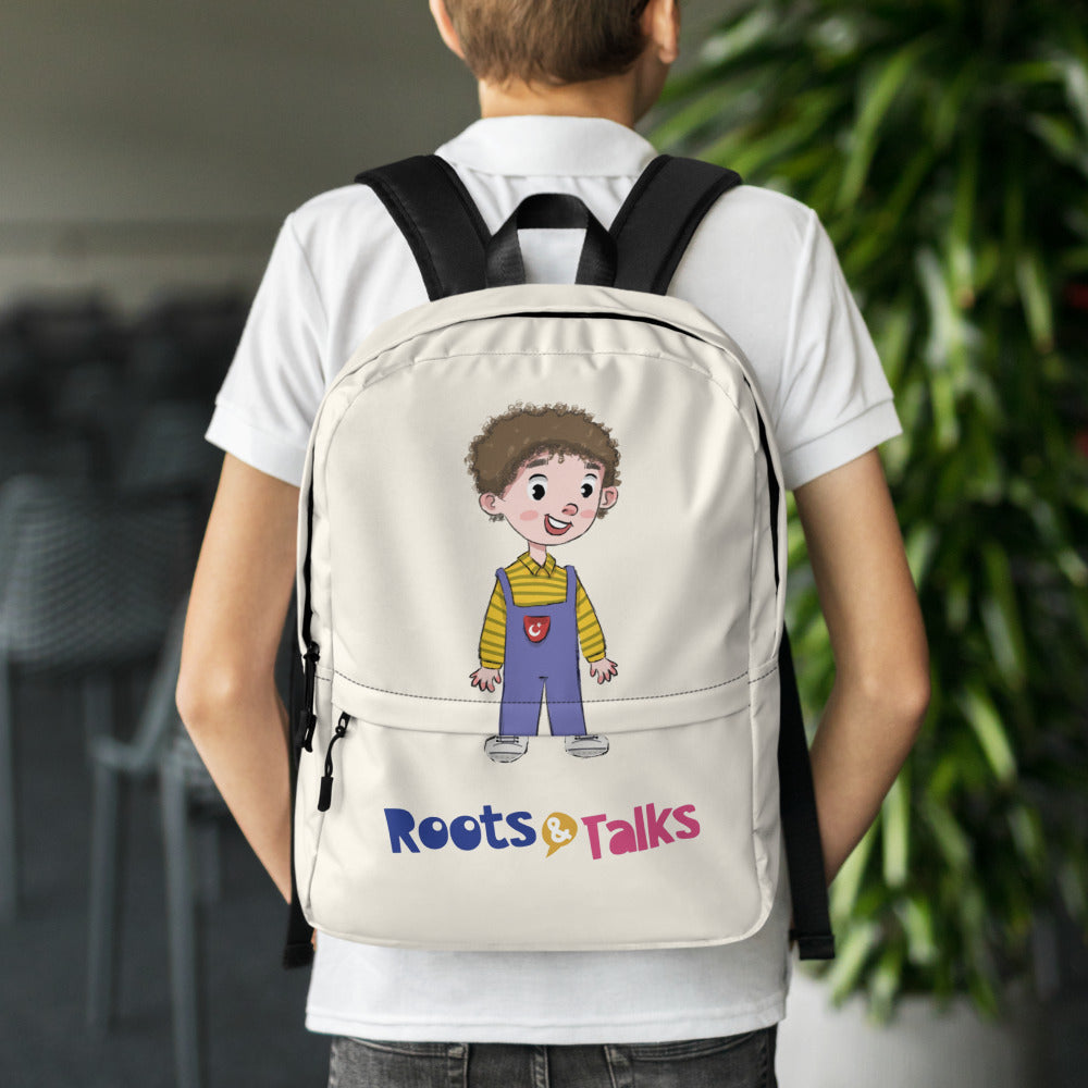 Ahmet Character Backpack, Large Print, Roots & Talks - lifestyle photo 1