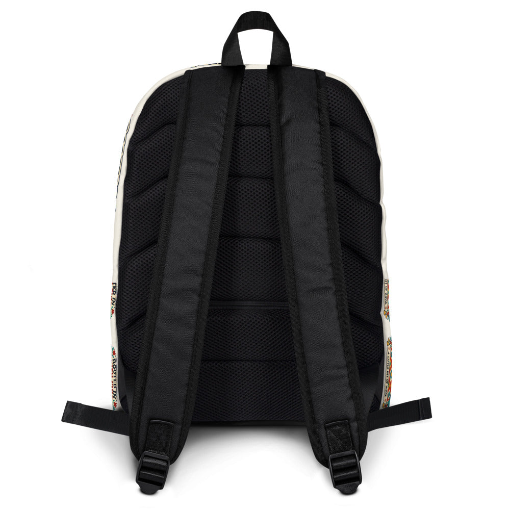 Rooted in Turkish Culture All-Over Print Backpack, Roots & Talks - Back