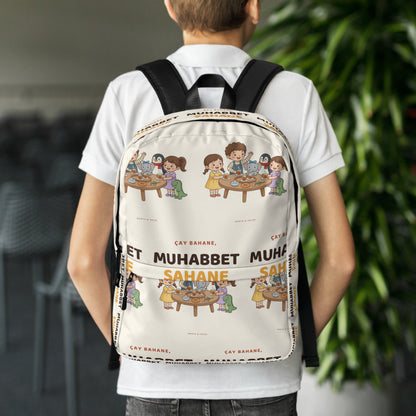 Çay Bahane, Muhabbet Şahane All-Over Print Backpack, Roots & Talks - lifestyle photo 1